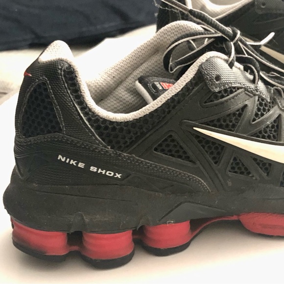 RARE NIKE SHOX JUNGA 2006 BLACK WITH RED MEN’S SZ 8 TRAIL/RUNNING 313830-011 - Picture 6 of 16